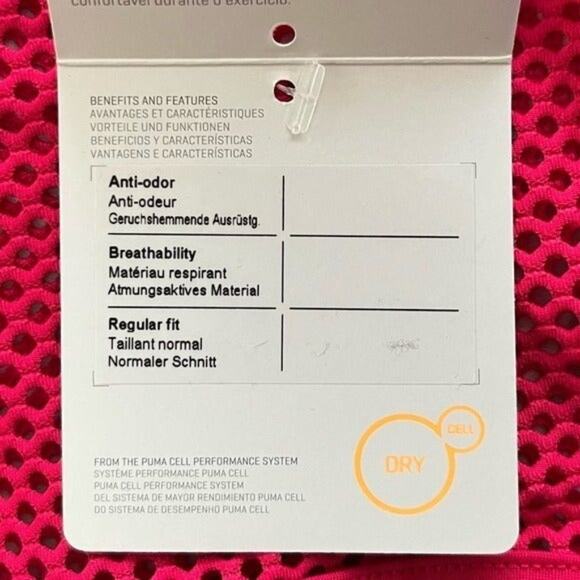 Puma Explosive Mesh Top Women's XS Pink Cutout Breathable Athletic Sporty NWT - Picture 10 of 12